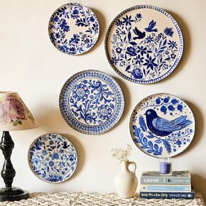 Holland Wall Plates- Set of 5 |Home Decor | Painting | Divine | Intricate Designs