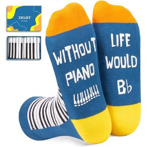 Zmart Piano Gifts For Music Lovers, Gifts For Piano Players, Piano Teacher Gift Music Teacher Gifts, Gifts For Musicians, Piano Socks Music Socks