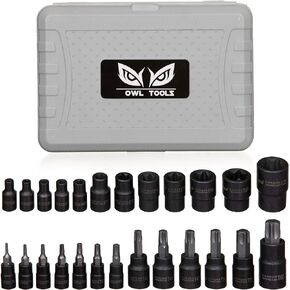 T70 Torx Socket - 1/2 Drive - 2 Pack Includes 3.5" Long Bit & 1" Bit - Industrial Grade S2 Alloy Steel