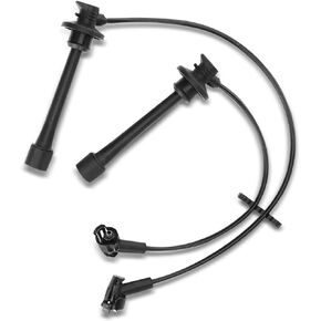 A-Premium Ignition Spark Plug Wires Set of 2 Compatible with Toyota Paseo Tercel 1995-1999 L4 1.5L Naturally Aspirated