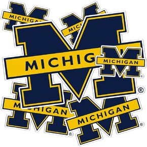 Desert Cactus University of Michigan Sticker Wolverines UM U of M Stickers Vinyl Decals Laptop Water Bottle Car Scrapbook T3 (Type 3-6)