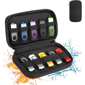 حافظة محرك فلاش مقاومة للحريق من BALAPERI (الحافظة فقط)، حافظة تخزين USB مقاومة للماء، حامل محرك فلاش USB من مادة ناعمة، حقيبة تنظيم إلكترونية محمولة لمحرك فلاش USB، محرك الإبهام، عصا الذاكرة in Kuwait