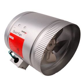 Diversitech AB8 Air Booster 8" HVAC Duct Fan with Junction Box, Silver (625-AF8)