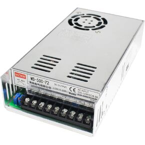 500W 72V DC Switching Power Supply Transformer 220V 110V AC to DC Adapter Universal Regulated Converter 6.9A for CNC Router Milling Machine Cutting Plasma,Servo Motor,Industrial Control,LED,LCD,CCTV