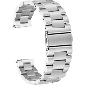 Universal Stainless Steel Watch Band Replacement Quick Release Metal Watch Straps for Men 18mm 20mm 22mm