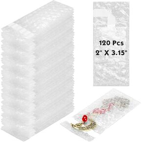PerKoop 120 Pcs 4" x 5.5" Bubble Cushion Wrap Bags Bulk, Double Wall Bubble Cushion Wrap Pouches, Clear Protective Bags Thickening Shockproof for Shipping Packing Storage Moving