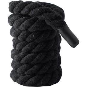 14mm Black with Black Aglets Natural Cotton Rope Shoelaces, 160cm Length for Air Force 1, Boot Laces, Elastic Laces, Ideal Thick Rope for Sneakers, Jordan shoes, Dunks
