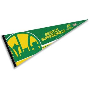 Seattle Supersonics Throwback Retro Vintage Pennant Flag