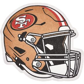 راية على شكل خوذة كرة القدم NFL من Rico Industries - ديكور المنزل وغرفة المعيشة - لباد ناعم EZ للتعليق