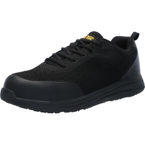 Ad Tec Men's Light Weight Non-Slip Black Work Sneaker Industrial Shoe