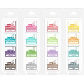 Lawn Fawn Mini Ink Cube Pack Bundle with Candy Store, Gazebo, Tea Party, Tropical Island (Set of 4 Items)