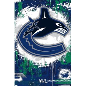 Trends International NHL Vancouver Canucks - Maximalist Logo 23 Wall Poster