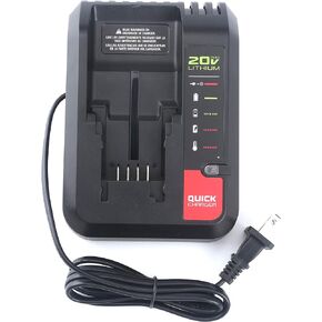 20V Charger PCC692L PCC691L for Porter Cable Lithium Battery PCC680L PCC681L PCC682L PCC685L PCC685LP PCC699L and Black&Decker MAX Battery LBXR20 LBXR2020 LB2X4020-OPE