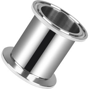 JMCOLMT Tri Clamp Tube 2 Inch Tube OD Sanitary Spool Tube Length 12 Inch Clamp End OD 50.5mm 304 Stainless Steel Seamless Round Tubing