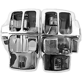 HTTMT MT265-009-CD Chrome Switch Housing Cover Compatible with 2006-2013 Harley Street Glide FLHX/ 2010-2013 Harley Road Glide Custom FLTRX