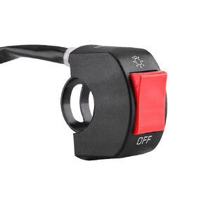 7/8inch Motorcycle Handlebar Switch Control,Universal Mount LED Headlight On/Off Switch with Button for Motorcycle Dirt Bike ATV LED Headlight Light (Red)