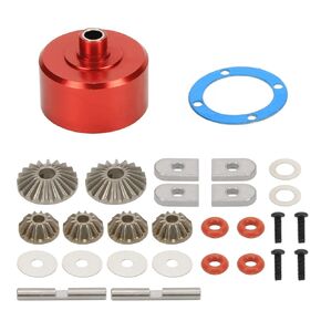 RCAWD Metal Diff Case for Arrma 1/7 Felony Fireteam Infraction Limitless Mojave 1/8 Karton Notorious Outcast Talion TLR Tuned Typhon Hopups Upgrade Parts(Red)