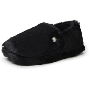 Dearfoams Women's Ellie Fluffy Snuggle Slipper