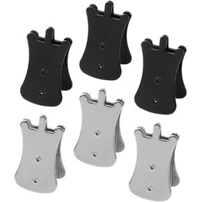 SUPVOX 6pcs Erhu Muffler Instrument Mute Erhu Sordine Simple Muted Clip Erhu Practice Accessories Portable Erhu Mute Silencer Clip Exercise Device Galvanized Steel Silver Erhu Muffler