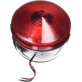 Grote Stt,4",Red,Drmld 2-Stud Mnt Combo W/Lic - 50852