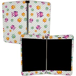 MightySkins Carbon Fiber Skin for Microsoft Surface Duo - Aztec Fox | Protective, Durable Textured Carbon Fiber Finish | Easy to Apply, Remove, and Change Styles | Made in The USA