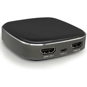 4k Gaming Video Capture Card - HDMI to USB 3.0 Type C, 4K @60 Input, 1080P 60FPS Record, Free Lag Loop, Support Windows MAC Linux, OBS Wirecast,YouTube Twitch Burned, P Panoraxy Video Capture Device