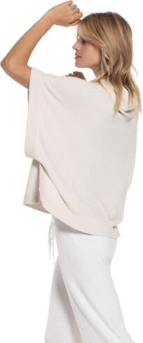 Barefoot Dreams CozyChic Women's Ultra Lite Cowl-Neck Poncho Lightweight Sweater in Saudi Arabia