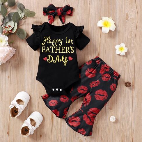 زي طفلة صغيرة لعيد الأب من Detigee، زي عيد الأب الأول للفتيات الصغيرات in Kuwait