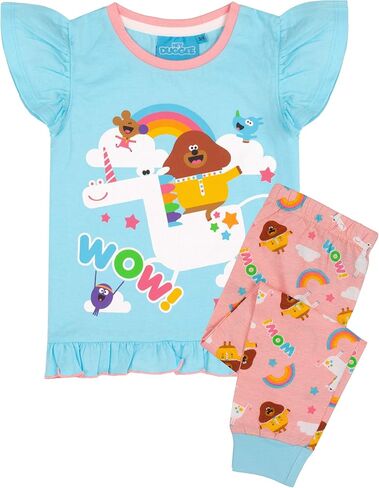 تي شيرت Hey Duggee CBeebies Pajamas للفتيات مع قيعان طويلة أو قصيرة PJS in Saudi Arabia