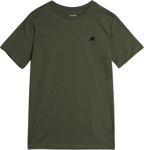 تي شيرت للأولاد من AEROPOSTALE - قميص قطني أساسي للأطفال بأكمام قصيرة - تي شيرت كلاسيكي برسومات بياقة دائرية للأولاد (4-16) in Kuwait