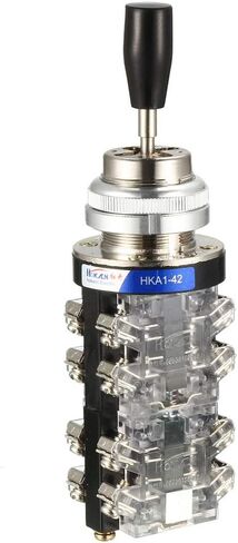 uxcell Joystick Switch Controllers 4 Position 8NO Latching Type 150V/250V/600V 30mm Panel Mount HKA1-42 in Saudi Arabia
