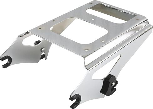 YHMOTO Detachable Two 2-Up Tour Pack Pak Mounting Luggage Rack for Harley Touring Road King Street Glide Road Glide 2009-2013 (Black or Chorme) (Chrome) in Kuwait