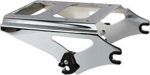 YHMOTO Detachable Two 2-Up Tour Pack Pak Mounting Luggage Rack for Harley Touring Road King Street Glide Road Glide 2009-2013 (Black or Chorme) (Chrome) in Kuwait