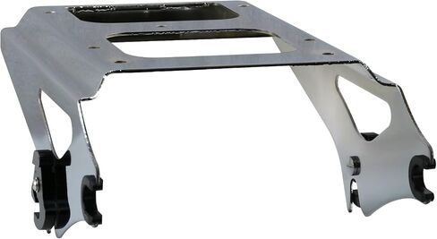 YHMOTO Detachable Two 2-Up Tour Pack Pak Mounting Luggage Rack for Harley Touring Road King Street Glide Road Glide 2009-2013 (Black or Chorme) (Chrome) in Kuwait