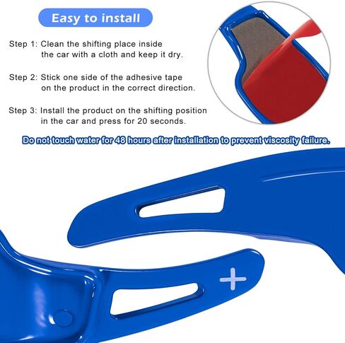 Aluminum Steering Paddle Shifter Extension Cover Trim Interior Accessories for Chevy Chevrolet Camaro 2012 2013 2014 2015 Red in Kuwait