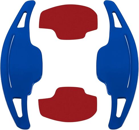 Aluminum Steering Paddle Shifter Extension Cover Trim Interior Accessories for Chevy Chevrolet Camaro 2012 2013 2014 2015 Red in Kuwait