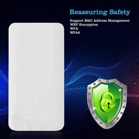 CPE220 5.8G جسر لاسلكي مع حامل، PTMP WiFi PTP نقطة إلى نقطة الوصول إلى الشبكة الخارجية CPE 2KM مسافة نقل مع هوائي 12DBi 2 LAN 100 ميجابايت في الثانية منفذ إيثرنت 24V PoE 2-Pack in Kuwait