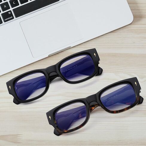 AZorb Blue Light Blocking Glasses for Women Men Fashion Computer Gaming Reading Thick Square Frame Fake Clear Lens Glasses in Saudi Arabia