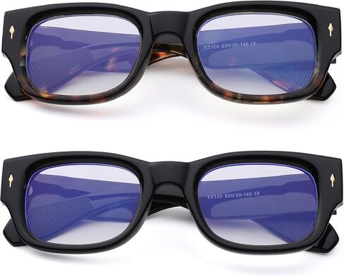 AZorb Blue Light Blocking Glasses for Women Men Fashion Computer Gaming Reading Thick Square Frame Fake Clear Lens Glasses in Saudi Arabia