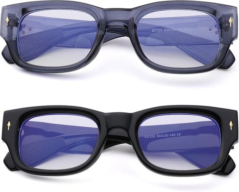 AZorb Blue Light Blocking Glasses for Women Men Fashion Computer Gaming Reading Thick Square Frame Fake Clear Lens Glasses in Saudi Arabia