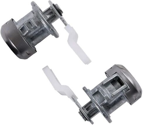 Ignition Switch Lock Cylinder Door Lock Cylinder with Keys Compatible for 1997-2003 Ford F150 | 1997-07 F250 F350 | Lincoln Blackwood, Navigator | Replace LC6177 + DL5885 X2 + 597638(No chip) in Saudi Arabia