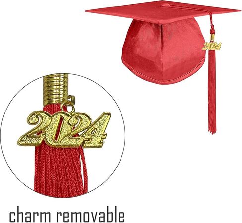 YIIOSS Preschool and Kindergarten Cap and Gown with 2024 Tassel Graduation Stole Certificate for Toddler Kids in Saudi Arabia