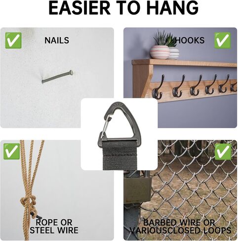 Extension Cord Hanger, 4 Pcs Extension Cord Organizer Cable Ties Strap Heavy Duty Hanger Organizer Triangle Buckle for Cables Rope Hose Tools in Saudi Arabia