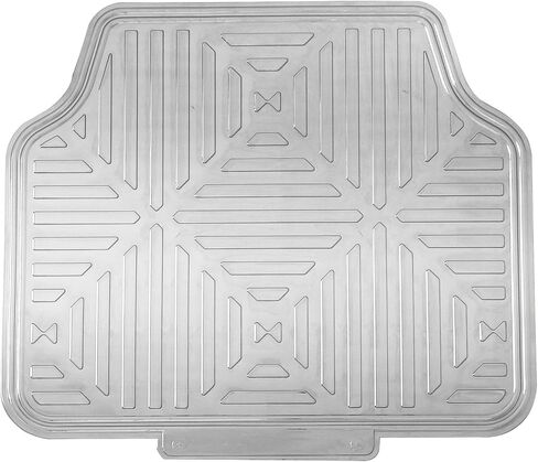 FH Group Automotive Floor Mats - Heavy-Duty Metallic Rubber Floor Mats for Cars, Universal Fit Full Set, ClimaProof Floor Mats, Trimmable Floor Mats For Most Sedan, SUV, Truck Floor Mats Red in Saudi Arabia