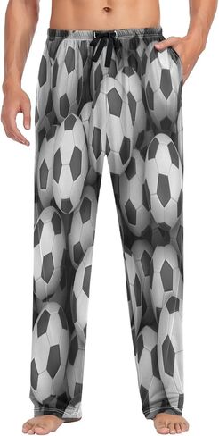 visesunny Men's Pajama Pants 100% Cotton Lounge Soft Warm Sleepwear Pants PJ Bottoms Drawstring and Pockets in Saudi Arabia