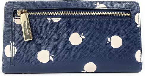 محفظة Kate Spade New York Staci الكبيرة والنحيفة باللون الأزرق Orchard Toss in Kuwait