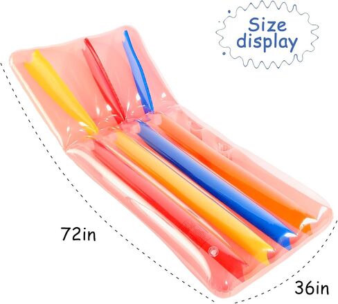 2 Pack Pool Floats Adults with Cup Holder, 72'' Inflatable Floaties Pool Lounger Raft Lake Floats for Adults Heavy Duty in Saudi Arabia