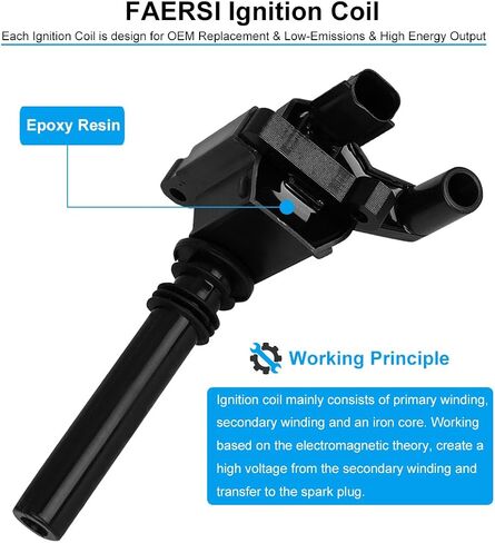Ignition Coil Pack of 1 Replacement for 5.7L V8 Hemi - for 2005 Chrysler 300, 04-05 Dodge Durango, 2005 Dodge Magnum, 03-05 Dodge Ram, 2005 Je-ep Grand Cherokee Replaces# 56028394AB, UF378 in Saudi Arabia
