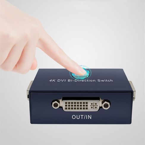محول فيديو Suckoo DVI 2 في 1 خارج 1 في 2 خارج ثنائي الاتجاه قابل للتبديل 3840@2160 2.0 4K60HZ مشارك فيديو 2 منفذ كمبيوتر مضيف شاشة تلفزيون DVI خارجية جهاز عرض حدد صندوق التبديل 1920x1080P in Saudi Arabia