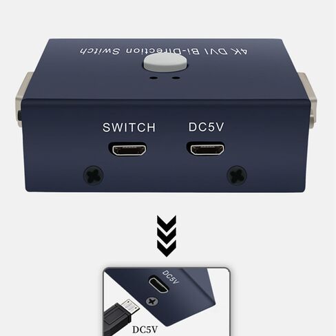 محول فيديو Suckoo DVI 2 في 1 خارج 1 في 2 خارج ثنائي الاتجاه قابل للتبديل 3840@2160 2.0 4K60HZ مشارك فيديو 2 منفذ كمبيوتر مضيف شاشة تلفزيون DVI خارجية جهاز عرض حدد صندوق التبديل 1920x1080P in Saudi Arabia